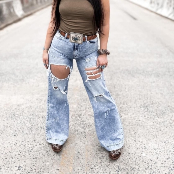 Wide leg jeans - Picture 1 of 4